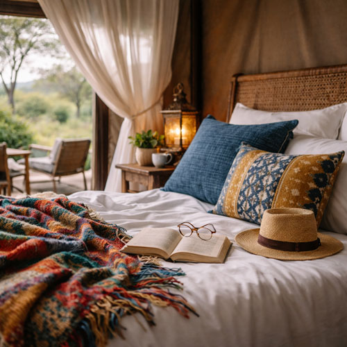 Detail of the Luxury Tent interior